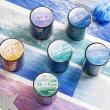 Creative Tape Wave & Star Whispers Washi Tape, Sticker Tape DIY Decorative Planner Tape Full Roll - Multicolor - View 10