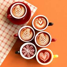 8/16/20pcs Creative Simulated Coffee Cup Push Pins, 3D Thumbtacks, Boxed Decorative Thumbtacks, Suitable For Photo Decoration And Fixing In Coffee Shops, Homes, Offices, Etc,Random Style. - A - View 8