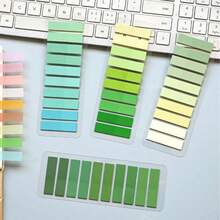 12 Colors Transparent Candy Color Sticky Notes, Index Labels For Students And Office Use School Supplies - one-size - View 28