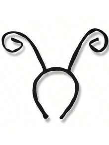 2Pcs Black Faux Velvet Worm Tentacle Headband, Ladybug Ant Party Costume Accessory, Unisex Adult Size, Novelty Party Hair Decor & Photo Prop,Halloween - Multicolor - View 5
