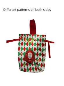 1pc Christmas Themed Velvet Drawstring Gift Bag, Suitable For Reusable Candy Storage, Holiday Season Gift Packaging, Also Can Be Used As Party Favor, Jewelry Storage Bag Or Wedding Gift, Suitable For New Year Party - Multicolor - View 16