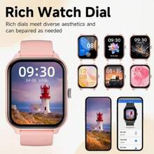 ZhiKexing Sports Smart Watch, 1.83-Inch High-Definition Display, 260mAh Battery With LED Light, Supports Wireless Calling, Music Playback, Message Notifications, Multifunctional Sports Watch With Calculator, Alarm Clock, Compatible With Android And IOS Systems, Fashionable And Modern Design, Ideal Gift For Men, Women, Couples Or Parents - View 4