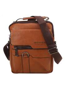 1 Buah Tas Selempang Pria untuk Kantor, Perjalanan, Bisnis, Santai, Tas Bahu, Kapasitas Besar, Tas Komputer, Tas Konferensi, Tas Kerja Perjalanan - MultiWarna - View 13