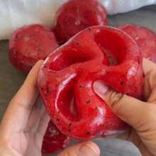 1 Watermelon Smoothie Squeeze Ball, Handmade DIY Squeeze Toy, With Decompression Crispy Sound - Multicolor - View 4