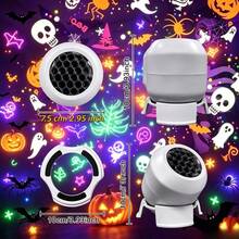 360° Rotating Halloween Dynamic Pattern Projector Light, USB Powered Atmosphere Lamp, Indoor Wall & Ceiling Decoration, Suitable For Bedroom & Living Room, Halloween Home Decor, Photo Backdrop, Holiday Gift - Halloween Projector Light - View 10