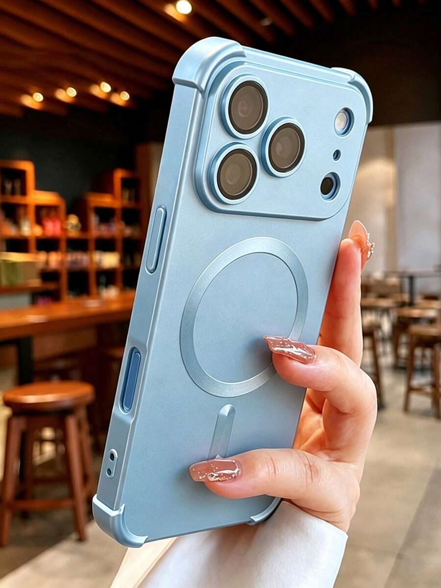 Silicone Four-Corner Shockproof Soft Phone Case, Compatible With IPhone 17 Pro Max 17 Pro 17 Air 17 16 15 13 12 14 Pro Max Plus, Supports Wireless Charging, Lens Protection Cover