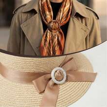 2pcs/5pcs Multi-Functional Resin Scarf Buckle Set, Versatile Style, Adjustable Length, Knotting, Suitable For Scarves, Belts, Waistbands, T-Shirts, Casual Style (Random Color) - One Size Fits All - View 6