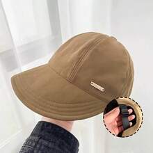 1pc Multi-Color Breathable Sun Hat, Fashionable Multifunctional Baseball Cap With Mask Design, Soft And Foldable, Suitable For Outdoor Activities And Daily Wear, Women's Hat, Unisex, Holiday Gift, Men's Hat - Multicolor - View 9