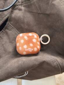 Casing Pelindung Pods 5 Motif Rusa Bunga Plum Vintage Musim Gugur/Dingin, Kompatibel dengan Pod 4, Casing Earphone Apple Pro 3, Bluetooth Nirkabel Generasi ke-2, Generasi ke-3, Generasi ke-2, Pod Pro Generasi ke-4, dan Generasi ke-5. - Jeruk - View 5
