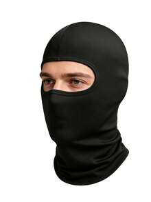 1pc Or 2pcs Unisex Solid Color Balaclava Hood, Outdoor Cold Protection Face & Neck Warmer, Windproof Cycling Mask, Suitable For Daily Outings, Clothing Matching, Cycling - Multicolor - View 1