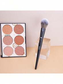 1 cây cọ trang điểm 96 đánh má hồng dạng dẹt chuyên nghiệp, cọ đánh má hồng và bronzer, cọ phấn má hồng, dụng cụ trang điểm cho phấn bột, bronzer và má hồng, lông mềm giúp thao tác trang điểm chuẩn xác, lông sợi tổng hợp cắt tùy chỉnh, 1 chiếc - màu đen - Xem 7