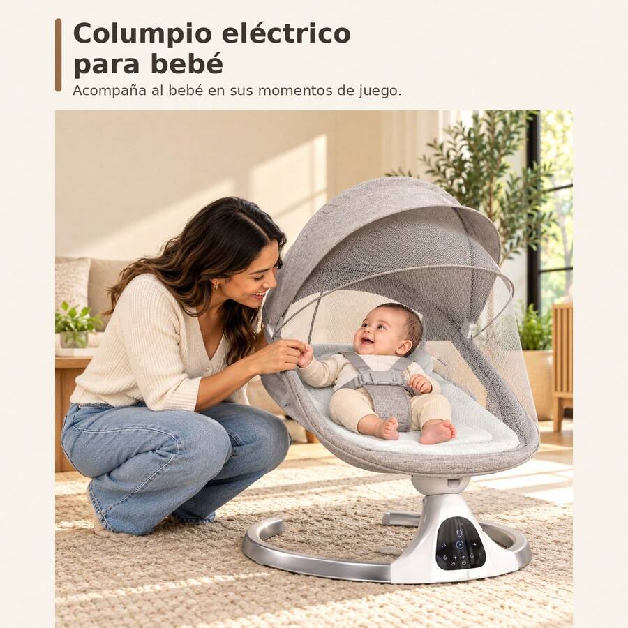 Baby Bouncers, Jumpers & Swings - Grey - View 1