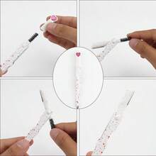 MyAoKuE-Up 1 PC Three-In-One Eyebrow Frame - Convenient To Carry, Multi-Functional Tool. Precise Eyebrow Shaping, Easy To Use, Essential Tool For Girls. - Multicolor - View 6