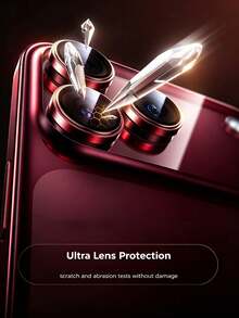 Camera Lens Protector Set For 18Promax/18Pro/17/17 Pro/17 Pro Max/17 Air/16/16 Plus/16 Pro/16 Pro Max, 3pcs/Pack, Military Grade Scratch-Resistant Screen Protector, 9H Hardness, Ultra Clear, Bubble-Free Tempered Glass Camera Lens Protector - Multicolor - View 2