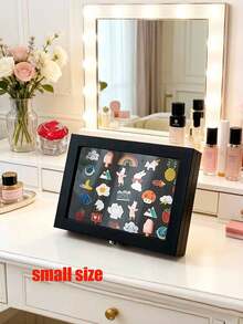 Transparent Dust-Proof Badge Storage Box, Suitable For Displaying Brooches And Medals As Well As Storing Jewelry, Ideal Display Box For Badge And Medal Collection - Black - View 6