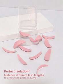 GOOLIIEYE 6 Pairs New Keratin Lash Lift Softening Silicone Lash Pads With Pink Sunflower Design, Lash Lift Auxiliary Tools - Baby Pink - View 3