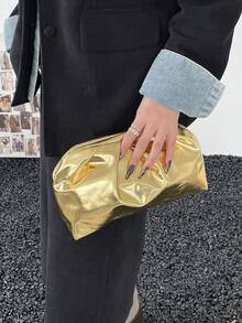 2026 New Elegant Fashion High-End Women's Handbag, Suitable For Daily Use, Bridal, Wedding Supplies - Gold - View 8