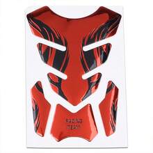 1pc Motorcycle Fishbone 3D Fuel Tank Sticker, 3D Fuel Tank Protector Decal, Gasoline Tank Protective Cover Decorative Sticker - A - View 8