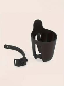 1 Universal Bike Cup Holder, Suitable For Holding Beverages, Water Bottles And Coffee Cups, Adjustable Fixture, Multi-Functional Bike Accessory - Durable Material, Easy To Install - Black - View 7