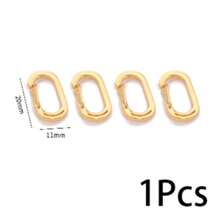1pc Stainless Steel Number Spring Clasp, Gold & Silver Digit 0-9 Carabiner, Number Shape Snap Hook For DIY Necklace Bracelet Keychain Jewelry Making - Buckle - View 7