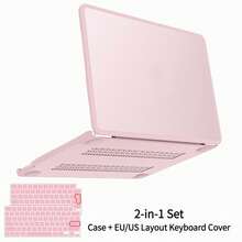 حافظة واقية لجهاز MacBook Neo 13 بوصة 2026 A3404 A18 Pro، تتميز بهيكل صلب من البولي كربونات وحافة ناعمة من TPU، مقاومة للصدمات والخدوش، بطانية لوحة مفاتيح اختياري للاتحاد الأوروبي والولايات المتحدة، واقي شاشة ومحول USB - مشاهدة 9