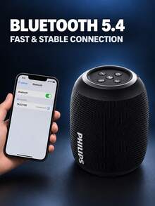PHILIPS TAS3109 Compact Portable Bluetooth Speaker With Bluetooth 5.4 And TWS Stereo Pairing For Rich Bass And Clear Sound, Easy To Carry For Home, Travel, Camping And Outdoor Use - View 5