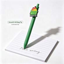 Pulpen Ballpoint Lipat Bentuk Api Berwarna-warni Kartun Kreatif, PVC Api, Hadiah untuk Kantor dan Pelajar - Api Kreatif - View 8