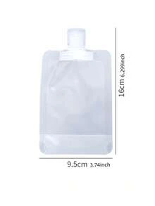 100ml, 3pcs, Portable Refillable Bottles, Refillable Bags, Personal Care Products, Cosmetic Refill, Outdoor Camping Supplies, Squeeze-Type, No Residue - Transparent - View 7