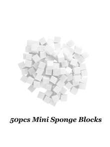 Nail Art Gradient Sponge Set With Metal Holder Tool, Mini Square Sponges For Gradient And Blush Nail Art Design (200 Mini Sponges + 1 Holder + Box, 100 Mini Sponges + 1 Holder + Box, 50 Mini Sponges + 1 Holder, 50 Mini Sponges, 5 Mini Sponges) - Multicolor - View 11