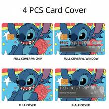 Lilo & Stitch Stitch Creative Credit Card Sticker, 3D Embossed Craft, Covers Card Surface, Does Not Affect Card Swiping. High-Quality PVC, Scratch-Resistant And Dust-Proof, Protects Bank Cards, Transit Cards, Access Cards. Fun Cartoon Pattern, Easily Beautifies Cards, Thin And Non-Protruding, Fits Cards Perfectly, Essential For Young Trendsetters, Suitable For Personal Use Or As A Gift For Friends. - Multicolor - View 6
