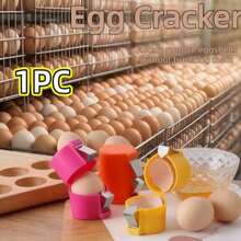 1pc Egg Shell Opener, Kitchen & Restaurant Easy Peel Egg Separator Handheld Egg Cracker, Multifunctional Egg Cutter Egg Opener And Separator, Easy To Clean Manual Kitchen Separator Tool, Suitable For Cooking Camping Kitchen Gadgets, Efficient Home Cooking Egg Cracker, Practical Kitchen Utensil | Easy To Clean Material - Multicolor - View 9