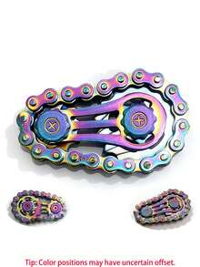 Sensory Pressure Relief Bicycle Chain - Silent CNC Stainless Steel Gear Desktop Toy, Adult Focus Tool (Suitable For Office Use) (Mechanical Art Collection), Novelty Toy, Suitable For Home Decor And Exquisite Holiday Gifts. - Multicolor - View 16