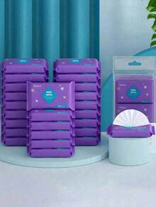 7pcs/1pack Suction Creative Geometric Pattern Portable Wet Wipes, Suitable For Daily Item Cleaning, Clothing Cleaning And Stain Removal, Kitchen Cleaning, Etc., Essential Wet Wipes For Home Travel, Christmas And New Year Gifts(Random Packaging Color) - Multicolor - View 3