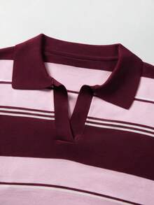 Women's Colorblock Casual Daily Long Sleeve Sweater - Maple Leaf Red - View 8