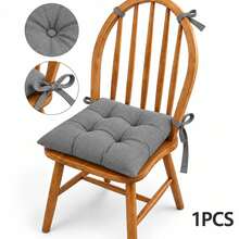 6 Pcs Comfortable Indoor & Outdoor Seat Pads For Kitchen, Dining, Garden, Balcony & Patio Chairs In Turkey - Grey - View 2