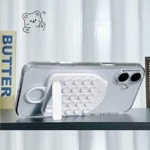 1pc Adhesive Ice Cream Bear Suction Cup Holder Silicone Suction Cup Fixed Tool Adhesive Back Wall Mount Foldable Bracket Universal Creative Desktop Support Stand - Multicolor - View 11