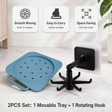 1. Kitchen LPG Tank Mobile Base, Thickened Design, With Wheels, Multifunctional Flower Pot And Plant Stand - 1 Set (1 Mobile Base + 1 Six-claw Bracket) - View 8