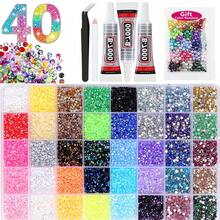 Resin Jelly Rhinestone Decor, Colorful 3mm Flat Back Rhinestones, Rhinestone Art Decoration, Decoration Set, Suitable For Handmade Crafts, Personalized Gift - 3mm - View 26