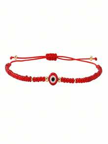 1 Buah Gelang Mata Jahat Minimalis Modis, Gelang Manik Merah, Gelang yang Dapat Diatur, Hadiah Keberuntungan, Hadiah Ulang Tahun, Hadiah Berkat - MultiWarna - View 6