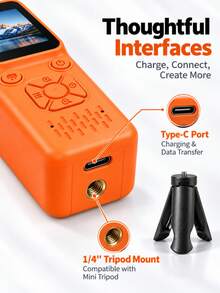 Portable 1080p HD Action Camera, Mini Pocket Vlog Camera With Rotating Lens HD Anti-Shake Video Recording, Supports Outdoor Cycling, Travel Vlogs, Wilderness Exploration, And Daily Recording - View 7