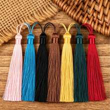 6pcs/Pack Long Polyester Tassels, Minimalist Fashion Vintage Multicolor Long Tassels, Hair Accessories, Home Decor, Clothing Accessories - Tassel - View 2