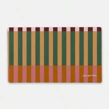 1 buah Alas Meja Anti Selip Besar, Alas Keyboard untuk Gaming & Kantor, Desain Garis Tebal Tahan Lama, Kombinasi Warna Burgundy & Pink, Cocok untuk Dekorasi Meja Kerja di Rumah, Ideal untuk Gamer, Kantor dan Asrama, 2D Datar - Garis-garis warna-warni - View 12