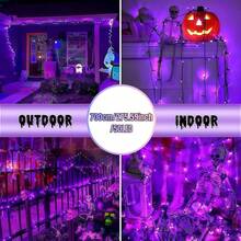 1pc20/50/100/200LED 5/7/12/22M Solar String Lights, Using 8 Lighting Modes, Outdoor Waterproof Fairy Lights, Gardens, Terraces, Courtyards, Fences, Lawn Paths, Festivals, Halloween, Trees, Weddings, Parties, Camping, Christmas Decoration [Solar] - LED String Lights - View 25