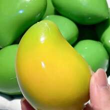 Crunchy Squishy Building Block Mango Squeeze Toy, Color-Changing Slow Rebound Stress Relief Toy, Creative High-Tech Venting Ball, Decompression Gadget - Multicolor - View 4