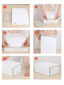 1/3/5pcs Transparent Stackable Shoe Boxes, Plastic Shoe Storage Organizer, Flip Lid Drawer Style Shoe Box, Transparent Shoe Storage Box, Sports Shoes High Heels Storage Box, Wardrobe Shoe Display Cabinet, Halloween Thanksgiving Christmas Wardrobe Storage Organizer, Desktop Shoe Cabinet Storage, Simple Shoe Rack, White Frame Transparent Front Opening Door, Dormitory Rental Shoe Cabinet, Moisture-Proof Dust-Proof Shoe Box, Free Combination Stackable - Multicolor - View 10