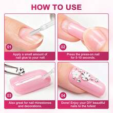 LIMEGIRL 8ml Super Strong Nail Glue, Quick Dry Nail Tip Glue, Waterproof Long Lasting Fake Nail Adhesive - MJ159-11 - View 8