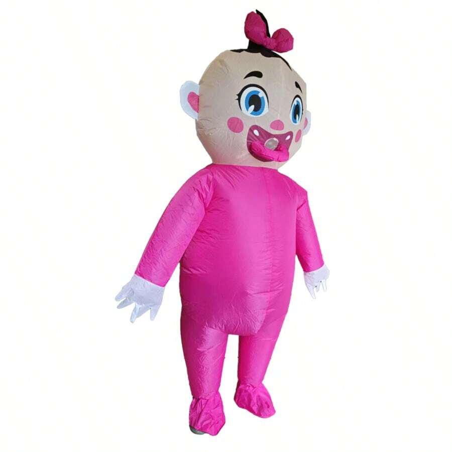 1pc Big Head Boy Custom Cartoon Mascot Costume Suitable For Height 1.5-2m, Custom Made From Image, Doll Walking Performance Costume, Inflatable Mascot Head Cover - Red Big Head Boy - View 1