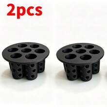 2pcs Hydroponic Garlic & Onion Molds, 3D Printed Plant Growing Kit, Kitchen Balcony Essential DIY Gardening Tool, Slouchy Indoor Planting, Home Gardening Hydroponic System Accessory, White, 6 Holes - Multiple Specifications - View 6