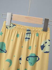 6 Sets 1 Set Random Boys Cartoon Home Wear Set Cute Print Long Sleeve Long Pants Pajama Set - Multicolor - View 4