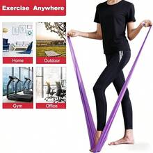 1/3/5pcs/Set TPE Yoga Resistance Band Set, Multi-Color (Blue, Yellow, Purple), 5 Resistance Levels, Portable Stretching Equipment, Suitable For Fitness, Yoga, Pilates, Rehabilitation, Strength Training, Muscle Shaping And Flexibility Enhancement - Multicolor - View 5